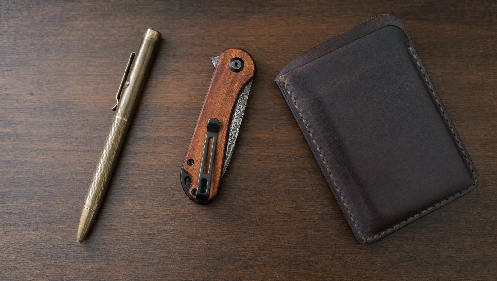 CIVIVI Elementum folding knife on a desk